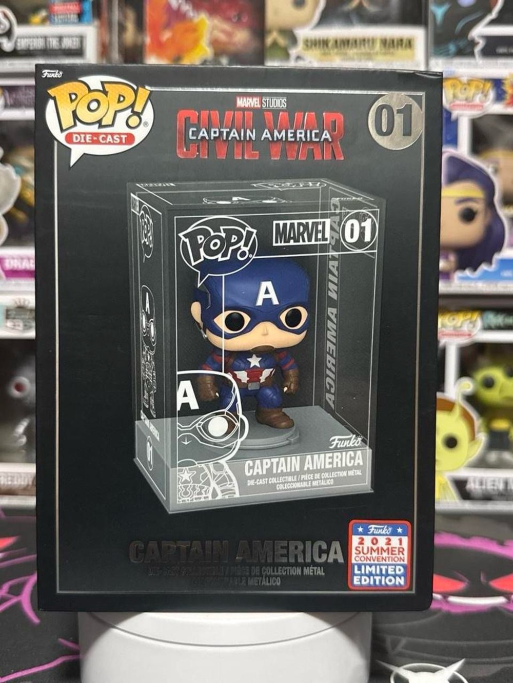 Pop Die-Cast Captain America Box